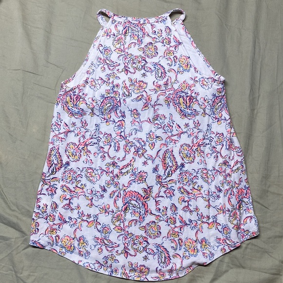 Cute Mudd top. High neck lace detail. Built in bra - Picture 3 of 4